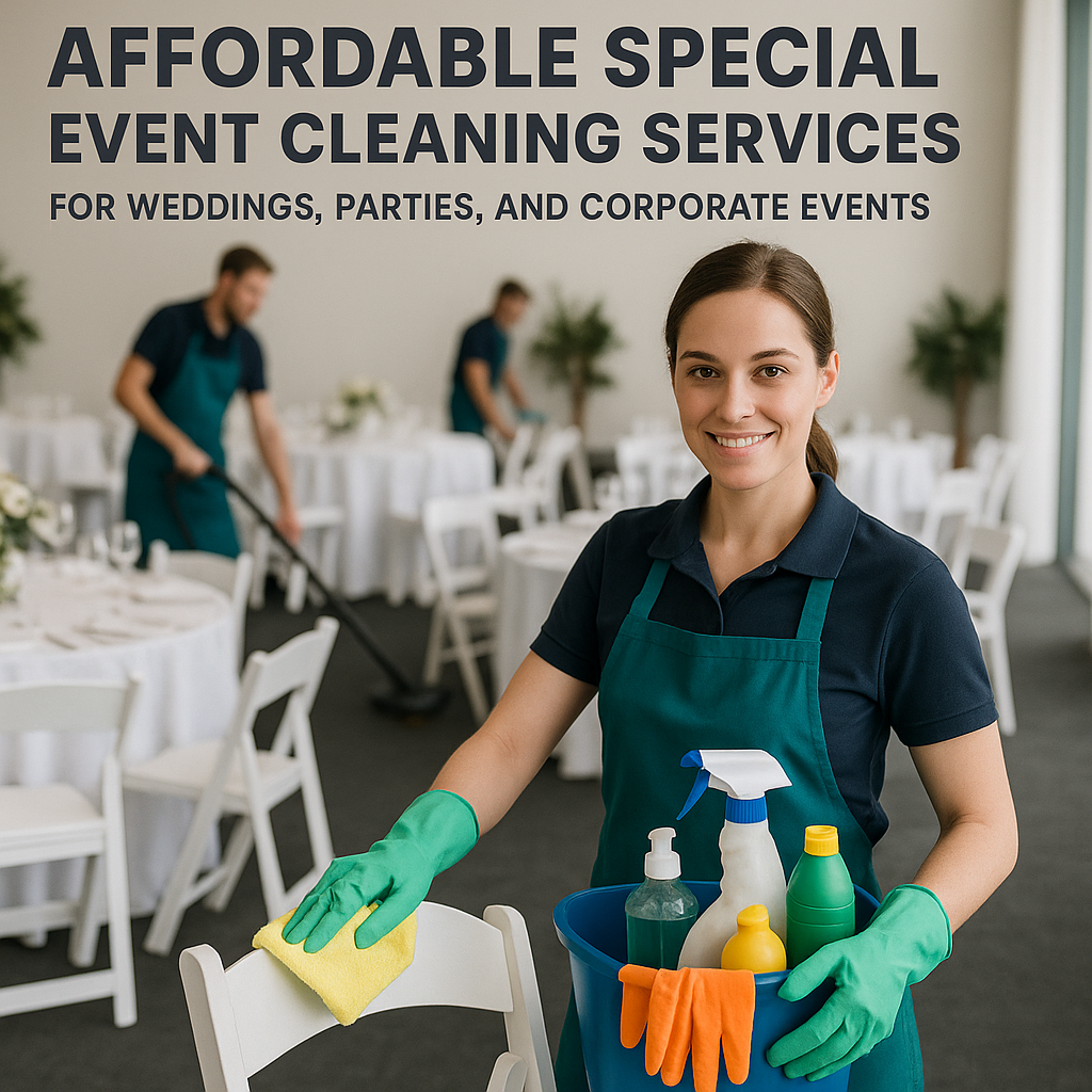 Affordable Special Event Cleaning Services for Weddings, Parties, and Corporate Events