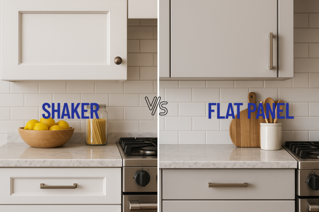 Flat Panel vs. Shaker Cabinets