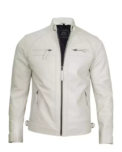 White Leather Jacket