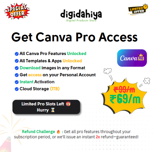 Canva Pro Subscription Cheap Price