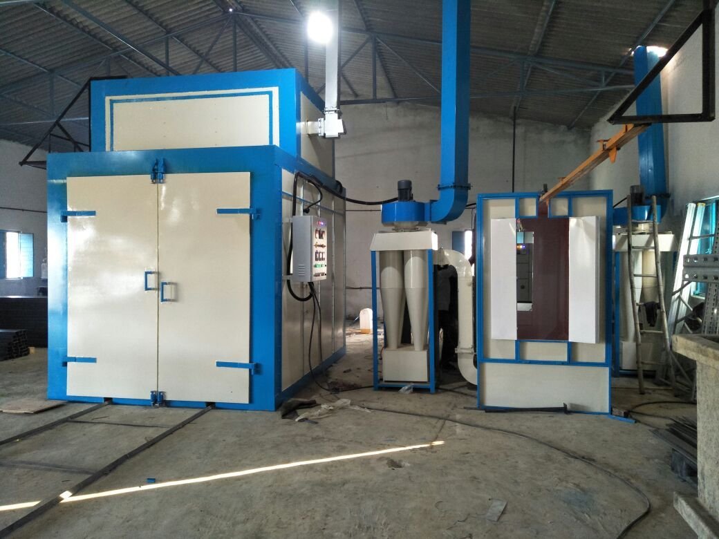 Powder coating plant