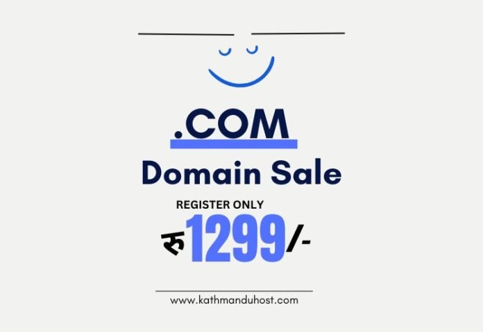 Best Deal Ever! .com Domain for Just रु 1299 in Nepal