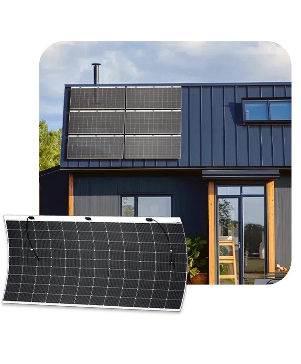 Flexible solar panels