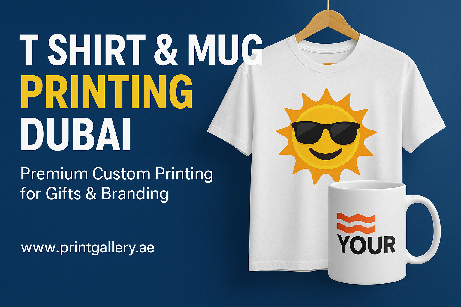 T Shirt & Mug Printing Dubai – Premium Custom Printing for Gifts & Branding