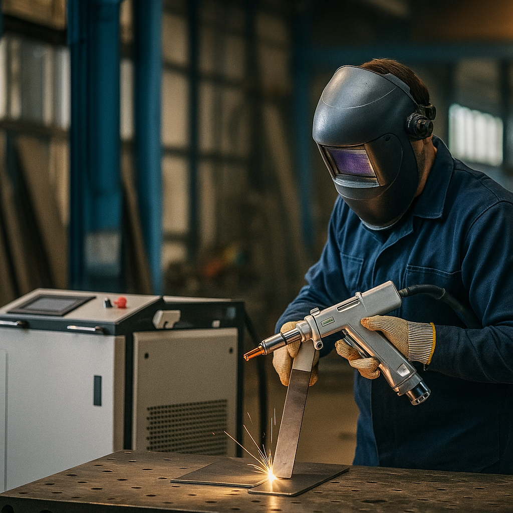 hand held metal laser welding machine