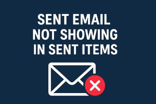sent email not showing in sent items